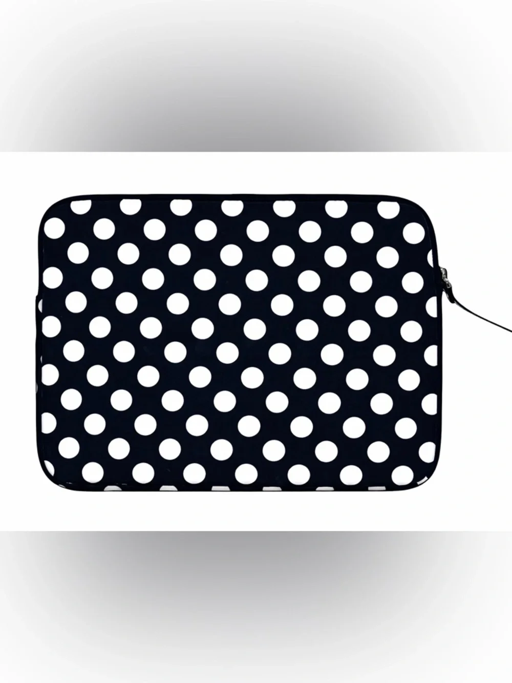 NWOT New Kate Spade Black and White Polka Dot Small Tablet Padded Case 10